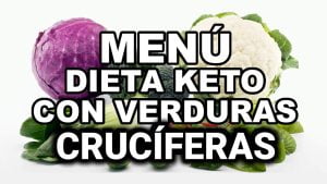 Menú dieta keto con verdras crucíferas